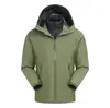 Chaqueta Hardshell Resistente al Viento e Impermeable 3 en 1 Estilo Nido de Pájaro para Exteriores para Hombres y Mujeres con Impresión de Logo Personalizado