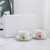 Xícara de Café e Pires Casal Transfronteiriço Conjunto de Xícara Dupla Caixa de Presente Conjunto Europeu para Chá da Tarde Casa Porcelana Fina Conjunto Estrela Sol Dijia