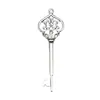1 Pieza de Aleación de Plata Antigua Estilo Vintage Scepter con Forma de Corazón Colgante Llave Accesorio para Collar DIY