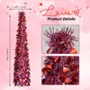 Árbol de Amor Rosa y Morado para San Valentín Transfronterizo Nuevo Producto Ambiente Festivo Adornos de Pie para Interiores y Exteriores Escena del Hogar