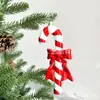 Decoraciones Navideñas, Bolas de Reno de Caramelo Rojas y Blancas, Torres para Árbol y Otros Adornos para Árbol de Navidad Pintados con Formas Únicas