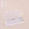 Caja de embalaje rectangular de plástico transparente, caja de exhibición de herramientas de ferretería, caja de embalaje para artículos pequeños, caja de almacenamiento de cuentas y botones