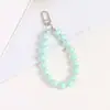 Llavero de Cuentas de Colores Redondo de Cuentas Mediano de Cuentas DIY Colgante para Bolsa de Llaves Cadena de Cuentas Hecha a Mano Decoración Colgante para Funda de Teléfono Móvil