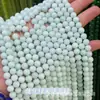Piedra Natural Cuentas Redondas Gama Alta Turmalina Calcedonia Ágata Cuentas Sueltas Cuentas para Hilo Pulsera Joyería DIY Accesorios Hilo de Mano Cuentas