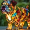 Adornos de resina de la nueva serie de perros transfronterizos, luz nocturna LED, arte, estatua de animal, decoración creativa para el hogar, escritorio