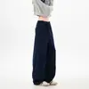 Calça Casual Oversized Lisa de Algodão Puro 320g para Outono