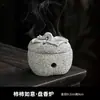 Queimador de Incenso Cerâmico Fortuna-Klingon Criativo Besta Auspiciosa Tendência Nacional Pedra Arenito Verde Sapo Dourado Animal de Estimação de Chá Ornamento Decoração de Mesa Artesanato