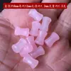 Contas de Bambu de Ágata Vermelha Natural, Pingentes de Jade Polido, Tecelagem de Jade, Materiais de Ágata Coloridos, Grampos de Cabelo, Acessórios para Pulseiras