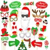 Feliz navidad decoración navideña ambiente de fiesta arreglo fotográfico set de 32 piezas accesorios para fotos