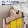 Estante para Toallas de Acero Inoxidable para Puerta de Gabinete de Cocina Venta al por Mayor Sin Rastro Baño Puerta de Baño Trasera Puerta de Cocina Barra para Toallas Almacenamiento Colgante