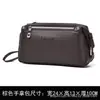 Bolso de Mano Transfronterizo de Cuero Suave para Uso de Negocios y Casual, Bolso de Mano Vintage de Moda para Hombre, Versión Mejorada para Teléfono, Grande 2601