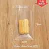 Bolsa de Embalaje para Pan Bolsa para Hornear Transparente Scone Comida Bolsa con Cierre Hermético Pequeña Galleta Pastel Tostada Sellado Bolsa Autoadhesiva