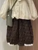 Roupa adorável de outono para meninas: roupa de bebê elegante estilo francês com uma camisa da moda de gola boneca e calça comprida floral conjunto de duas peças