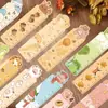 30 Serie de Reglas de Animales de Dibujos Animados Bloc de Notas Sencillo Material Creativo Literario Lectura Ins Papel Marcapáginas Lote DIY