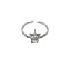 S925 Sterling Silver Dream Unicorn Anel Feminino Bonito Menina Coração Floresta Abertura Ajustável Dieta Anel