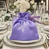 Bolsa de satén para dulces de boda con bolsillo para regalo a mano bolsillo con cordón de satén para regalo a mano bolsa de satén para dulces