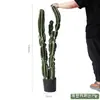Cacto Artificial em Vaso Grande Planta Falsa Planta Verde Falsa Nórdica Pilar de Fada Cena Interna Decoração de Janela Enfeites