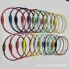 Anéis de Aço Pintado Coloridos Transfronteiriços, Chaveiros de Cabo de Aço, Chaveiros, Correntes de Aço, Acessórios DIY Atacado