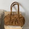 Bolsa Feminina Grande Capacidade Casual Transfronteiriça, Bolsa de Ombro, Nova Bolsa de Ombro de Camurça 2026, Bolsa de Mão Simples