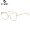 81135 nueva montura óptica Joker calle metal bisagra de resorte color crema montura de gafas fábrica en stock venta al por mayor