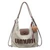 Bolsa Jeans Feminina Tote Bag 2025 Grande Capacidade Outono Transversal Ombro Tendência Nova Casual Versátil Bolsa Pequena