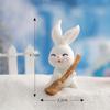 Nova Neve Coelho Série Micro Paisagem Neve DIY Fleshy Acessórios Decorativos bonitos Boneco de Neve Ornamentos Coelho