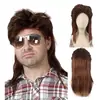 60 S70S 80 s cabello rizado hombres mujeres mullet rockero europeo y americano rock punk hip hop fiesta actuación peluca