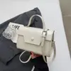 Bolsa Quadrada Pequena Estilo Estrangeiro da Moda para Mulheres 2025 Nova Primavera e Verão Cor Macaron Bolsa de Ombro Versátil Fashionável Bolsa Transversal