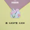 Novo Patch de Bordado de Flores Estilo Pastoral Fresco Springbloom Autoadesivo Decoração de Roupa Patch DIY