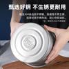 Taza de acero inoxidable espesada para cocina doméstica con asa, cubierta antipolvo, tanque de condimentos, cuenco para condimentos comerciales, cuenco para huevos, venta al por mayor