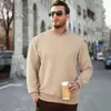 2026 Nueva Ropa Masculina Transfronteriza de Amazon Otoño Jacquard Europeo y Americano Top Casual Deportivo de Cuello Redondo para Hombre
