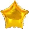 Globo de Papel de Aluminio de Estrella de Cinco Puntas de 18 Pulgadas para Fiestas Navideñas Monocromáticas, Globo Decorativo de Película de Aluminio