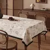 Mantel Francés Retro, Impermeable, Resistente al Aceite, No Lavable, Nuevo Estilo 2026, Mantel Antiescaldable, Lujo Accesible, Mantel para Mesa de Café de Gama Alta