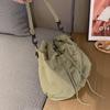 Mochila Casual Multifuncional de Tecido Oxford Nova de Verão 2024 Bolsa Estilo Balde Moda Mochila Portátil de Ombro Transversal