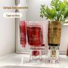 Tampinha Flor de Ameixa Transparente Tubo Flexível Tubo de Creme para Mãos Tampinha Acrílica Tubo Pe Tubo Flexível Embalagem Plástica Embalagem de Tubo de Creme para Mãos Selo