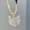 Máscara de Raposa Novo Estilo Chinês Pingente Trançado de Raposa Colar Novo Design Estilo Nacional Colar Estilo Antigo Colar de Raposa