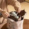 Juego de Té de Viaje Una Tetera Dos Tazas Bolsa de Almacenamiento Portátil para Exterior Bolsa de Almacenamiento Accesorios de Ceremonia de Té Bolsa de Té para Mujer Portátil