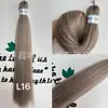 FR trenza fácil Retardante de llama Baja temperatura Seda Trenzas sucias Gradiente marrón gris Venta caliente rusa Trenzas esponjosas suaves