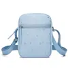 Bolso Cruzado de Tela Oxford con Estampado de Estrellas para Mujer, Mini Cartera Ligera para Teléfono Celular con Correa Ajustable, Pequeño Bolso Vertical de Hombro para Viajes, Compras, Uso Diario