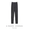 Leggings 100% cachemira pura para mujer, pantalones de felpa adelgazantes de cintura alta, nuevos pantalones moldeadores de color liso versátiles para otoño e invierno