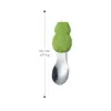 Cuchara de Mango Corto de Acero Inoxidable Cuchara para Bebé Aprendiendo a Comer Vajilla para Bebé Juego de Tenedor y Cuchara para Suplemento Alimenticio