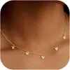 Moda Europea y Americana Colgante de Flor de Cobre Micro-pavimentado con Circonita Cadena para Clavícula Femenina de Circonita Cúbica Blanca de Cuatro Hojas