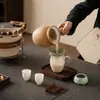 Estufa té cocina hogar interior casa de té china olla de cerámica tetera con asa lateral fuego de carbón Olla de red popular cocedor de té