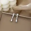 Pendientes de Perla Coreanos de Alta Gama 2026, Aguja de Plata Estilo Vintage Chanel, Diamante Multicolor Estrella de Ocho Puntas, Pendientes de Botón, Venta al por Mayor