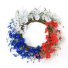 Corona del Día de la Independencia de Estados Unidos Corona Patriótica del 4 de Julio Corona para Puerta Colgante de Puerta Decoraciones del Día de la Independencia Corona de Bandera