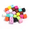 10 Piezas/Paquete Cuentas Cuadradas de Pintura Acrílica Cuentas DIY Cuentas Cuadradas Sólidas Coloridas Cuentas Cuadradas Sueltas de Colores Macarón