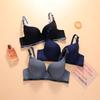 Comércio exterior Nova roupa íntima transfronteiriça Sutiã fino feminino com anéis reunindo sutiã confortável respirável anti-corrida leve ajustável