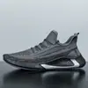 Zapatos Transpirables de Tejido Flyknit al por Mayor para Primavera y Otoño Estilo Coreano Zapatos Deportivos para Correr Estudiantes para Hombre, Envío Directo de Una Pieza, Zapatos Casuales de Moda para Hombre