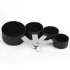 Venta al por mayor de fábrica juego de 8 piezas acero inoxidable cuchara medidora mango de silicona taza medidora juego de cucharas medidoras herramientas para hornear