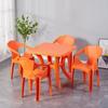 Conjunto Espessado de Mesa de Jantar e Cadeiras de Plástico, Mesa Redonda de Praia, Mesa Quadrada, Bancada de Churrasco ao Ar Livre, Mesa de Jantar e Banquetas para Feira Noturna, Mesa para Barraca de Comida